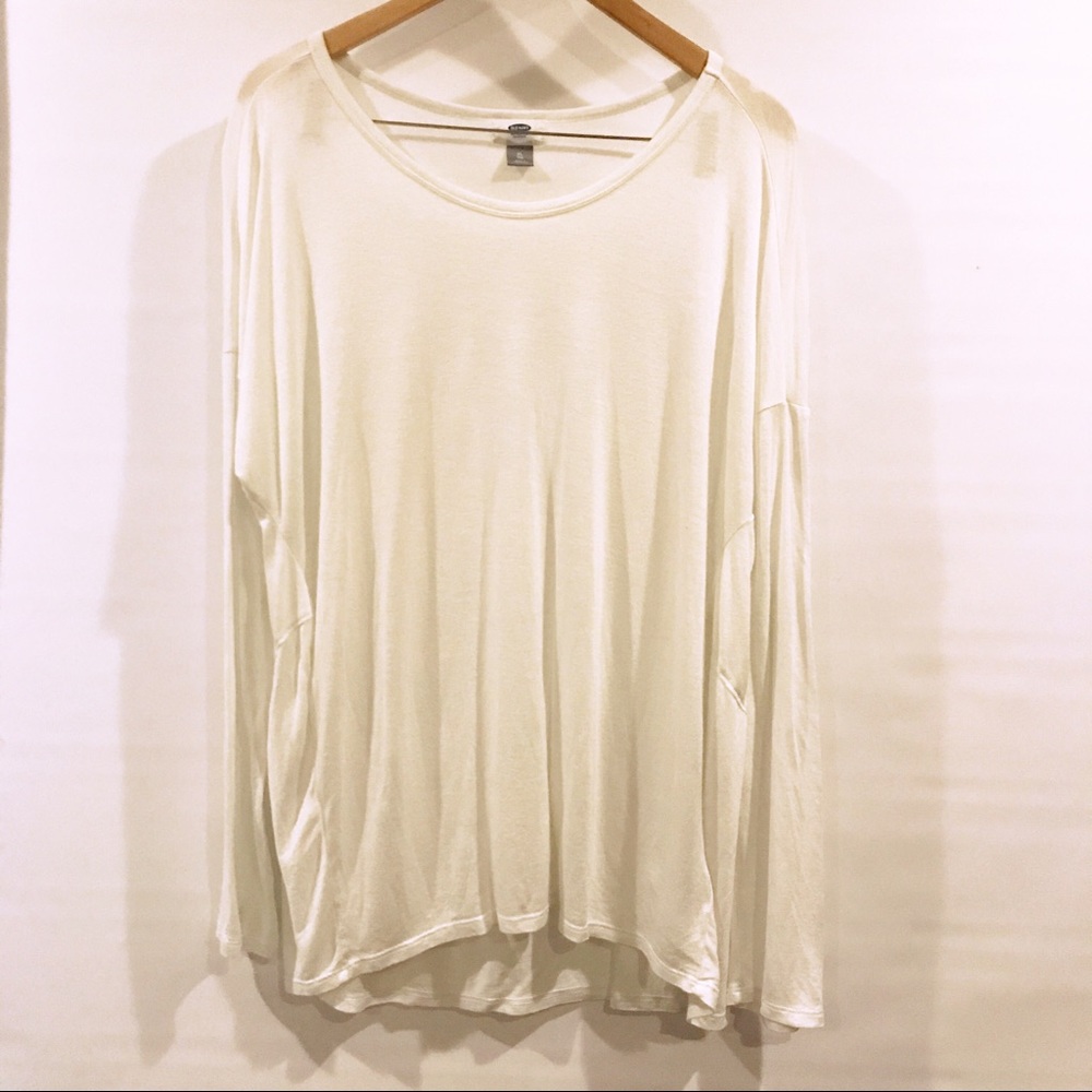 🚌 Old Navy | white tunic blouse size Xl